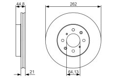 BOSCH 0986479R80 — Disc de frână