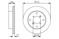 BOSCH 0986479R96 — Тормозной диск