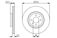 BOSCH 0986479S01 — Тормозной диск