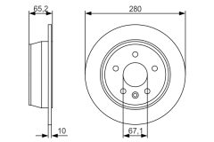 BOSCH 0986479S02 — Тормозной диск