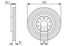 BOSCH 0986479S30 — Disc de frână
