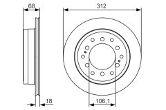 BOSCH 0986479S36 — Disc de frână