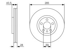 BOSCH 0986479S62 — Disc de frână