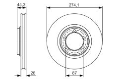 BOSCH 0986479S79 — Тормозной диск