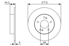 BOSCH 0986479T86 — Disc de frână