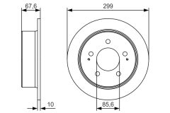 BOSCH 0986479U21 — Тормозной диск
