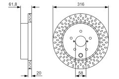 BOSCH 0986479V05 — Тормозной диск