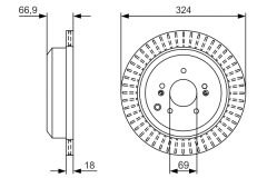 BOSCH 0986479V10 — Тормозной диск