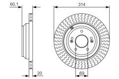 BOSCH 0986479V11 — Disc de frână