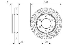 BOSCH 0986479V32 — Тормозной диск
