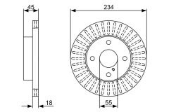 BOSCH 0986479V65 — Disc de frână