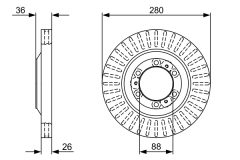 BOSCH 0986479V88 — Disc de frână