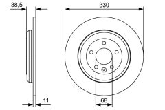 BOSCH 0986479W01 — Тормозной диск