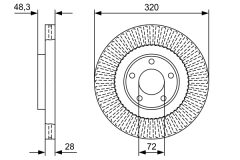 BOSCH 0986479W04 — Тормозной диск