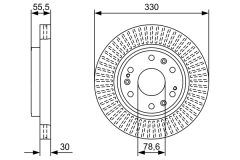 BOSCH 0986479W30 — Тормозной диск