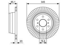BOSCH 0986479W32 — Тормозной диск