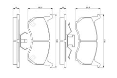 BOSCH 0986490410 — Колодки тормозные дисковые