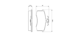 BOSCH 0986491700 — Plăcuțe de frână disc