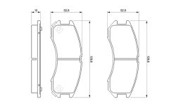 BOSCH 0986493790 — Plăcuțe de frână disc
