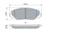 BOSCH 0986494174 — Колодки тормозные дисковые