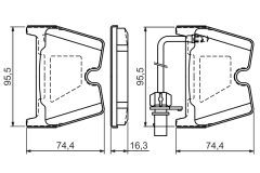 BOSCH 0986494216 — Колодки тормозные дисковые