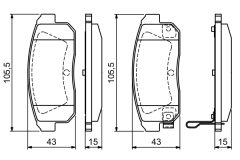 BOSCH 0986494223 — Колодки тормозные дисковые