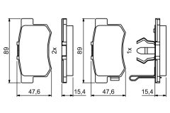 BOSCH 0986494233 — Колодки тормозные дисковые