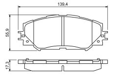 BOSCH 0986494240 — Колодки тормозные дисковые