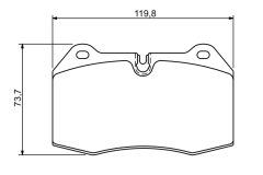 BOSCH 0986494282 — Plăcuțe de frână disc