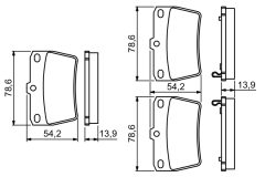 BOSCH 0986494350 — Колодки тормозные дисковые