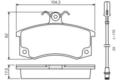 BOSCH 0986494533 — Колодки тормозные дисковые