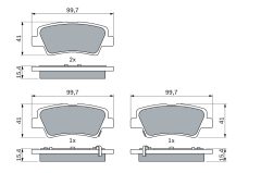 BOSCH 0986494557 — Колодки тормозные дисковые