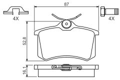 BOSCH 0986494621 — Колодки тормозные дисковые