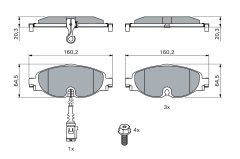 BOSCH 0986494660 — Plăcuțe de frână disc