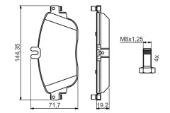 BOSCH 0986494662 — Колодки тормозные дисковые