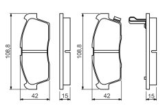BOSCH 0986494700 — Колодки тормозные дисковые