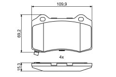 BOSCH 0986494708 — Колодки тормозные дисковые