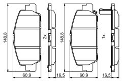 BOSCH 0986494773 — Колодки тормозные дисковые