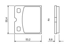 BOSCH 0986494775 — Колодки тормозные дисковые