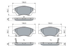 BOSCH 0986494896 — Колодки тормозные дисковые