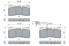 BOSCH 0986494956 — Колодки тормозные дисковые