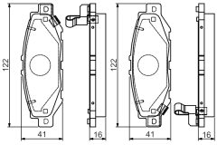 BOSCH 0986495122 — Колодки тормозные дисковые