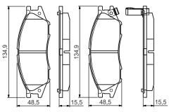 BOSCH 0986495146 — Колодки тормозные дисковые