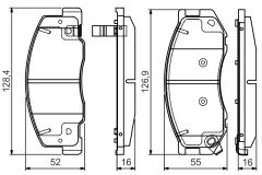 BOSCH 0986495166 — Колодки тормозные дисковые