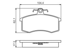 BOSCH 0986495214 — Plăcuțe de frână disc