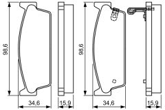 BOSCH 0986495329 — Plăcuțe de frână disc