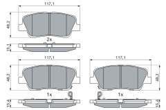 BOSCH 0986495370 — Колодки тормозные дисковые