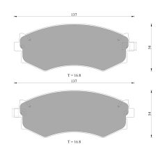 BOSCH 0986505224 — Колодки тормозные дисковые