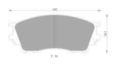 BOSCH 0986505650 — Plăcuțe de frână disc