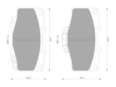 BOSCH 0986505798 — Колодки тормозные дисковые